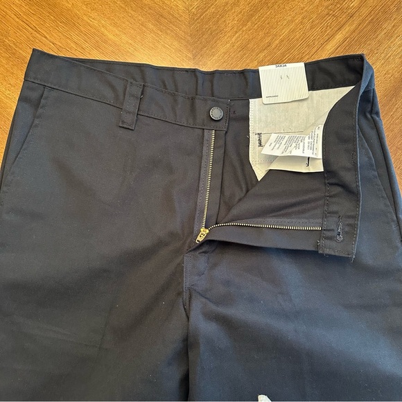 New Dickies Black Core Work Pants, Size 34x34, Regular Straight Leg Men's Chinos - Picture 5 of 12